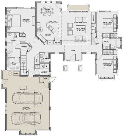 House Plan House Plan #20365 Drawing 1