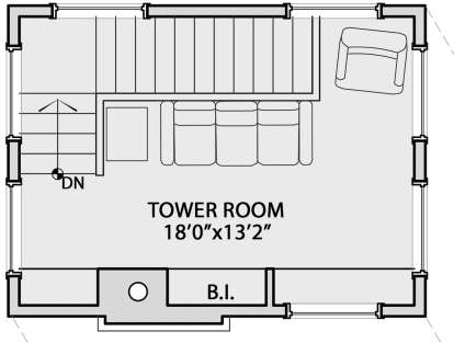 Second Floor for House Plan #5829-00009