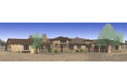 3 Bed, 3 Bath, 3574 Square Foot House Plan - #5829-00010