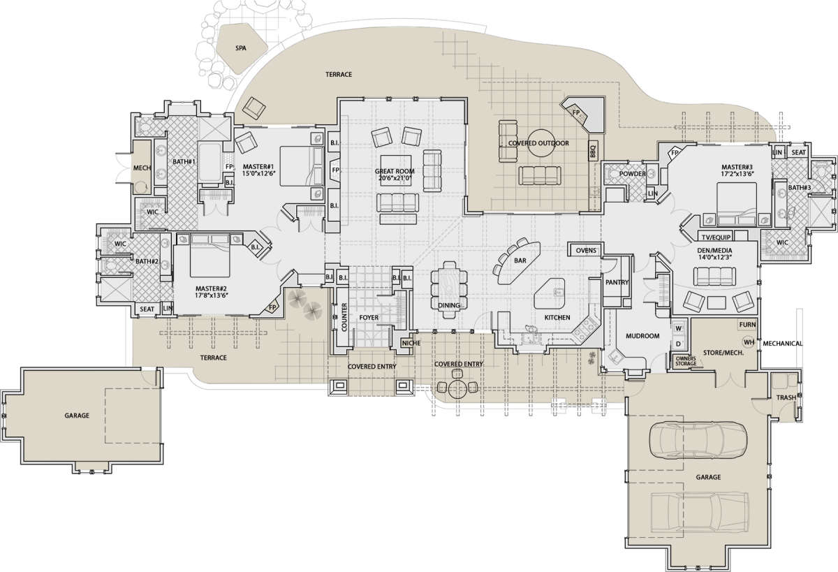Main Floor for House Plan #5829-00010