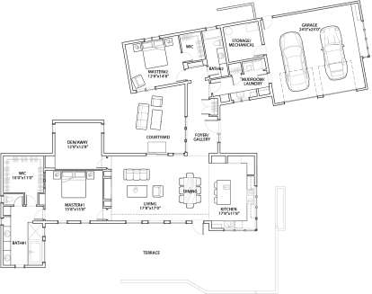 Floorplan 1 for House Plan #5829-00011