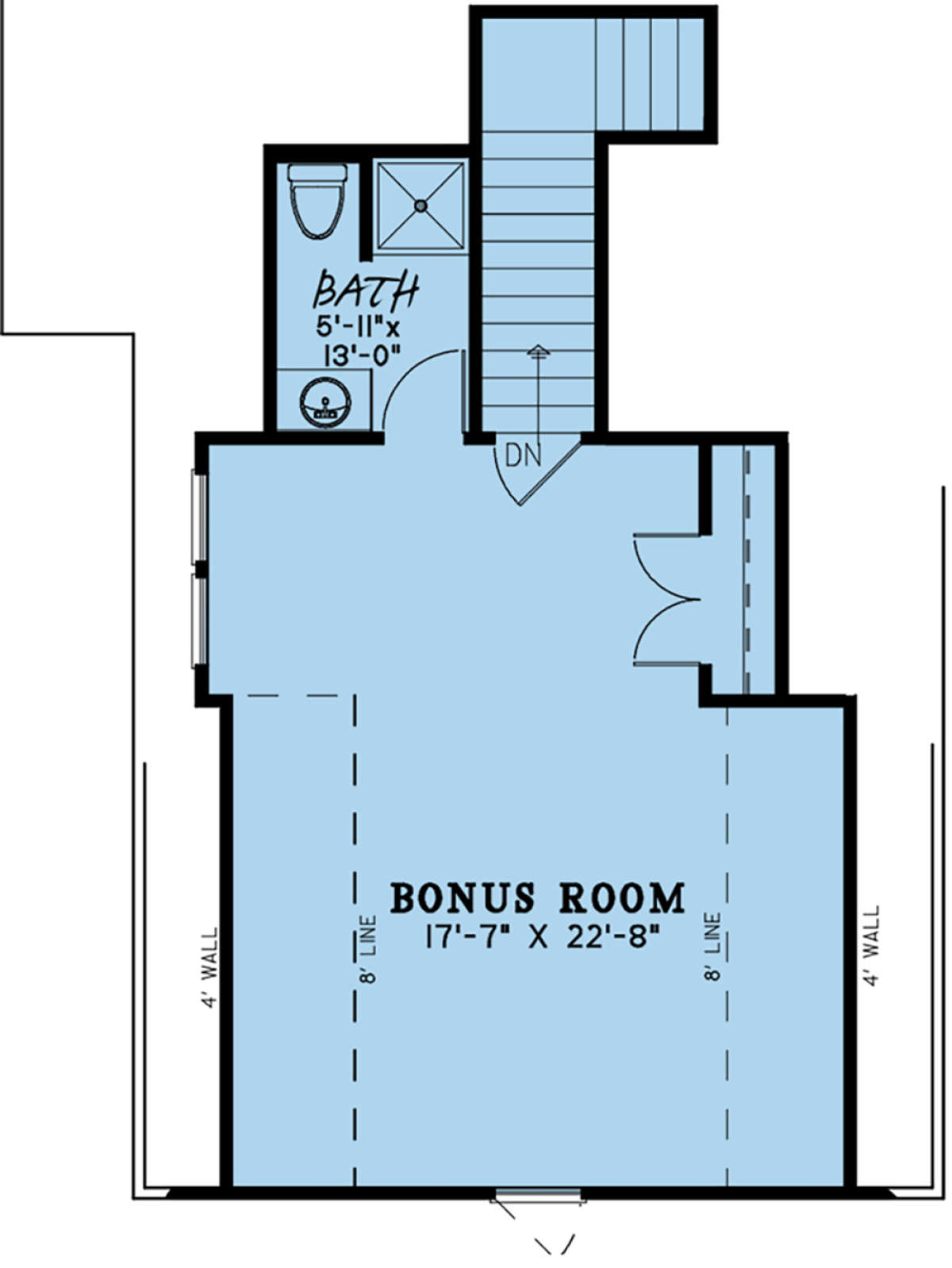 Bonus Room for House Plan #8318-00099