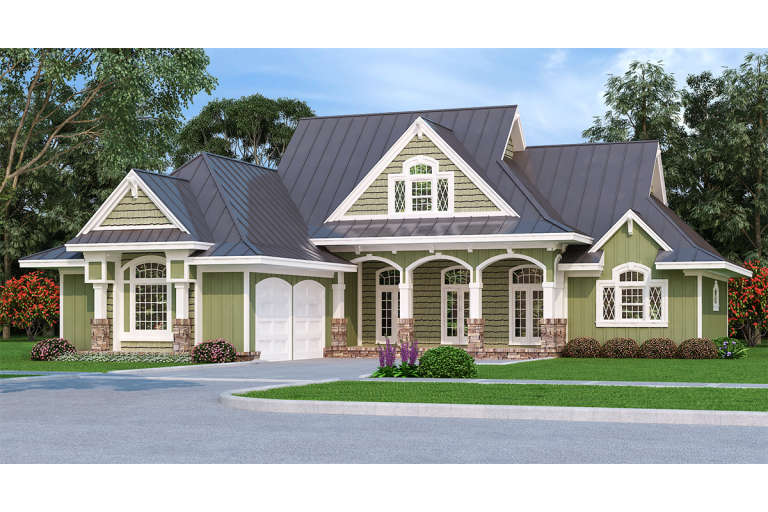 House Plan House Plan #20376 Front Color Rendering