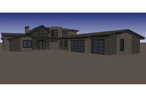 Contemporary House Plan #5829-00016 Elevation Photo
