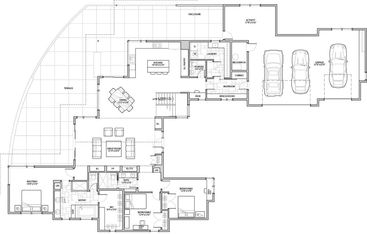 Main Floor for House Plan #5829-00016