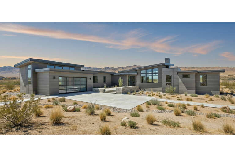 House Plan House Plan #20378 Angled Front Elevation