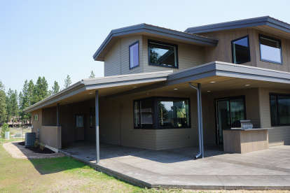 Mid Century Modern House Plan #5829-00018 Elevation Photo