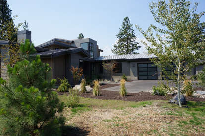 Mid Century Modern House Plan #5829-00018 Elevation Photo