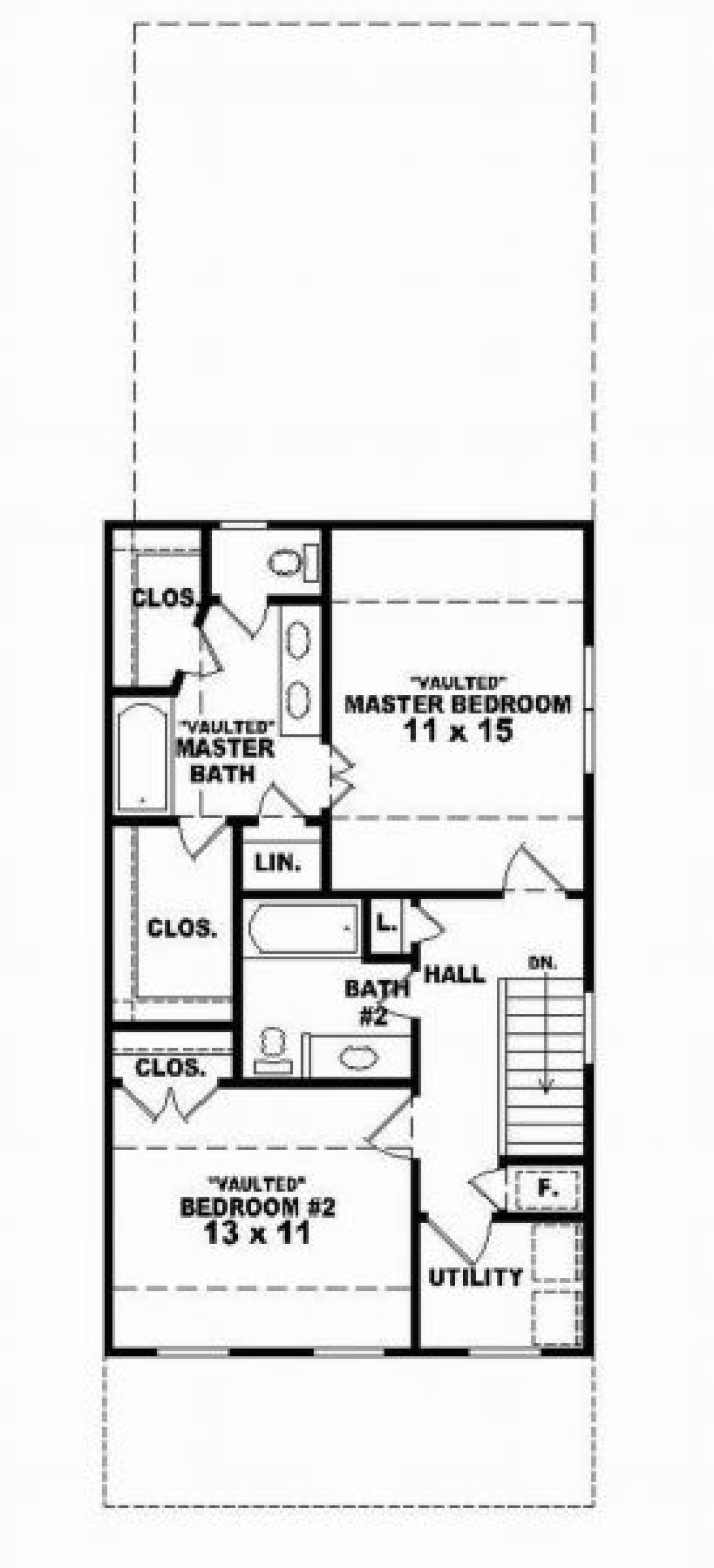 Second Floor for House Plan #053-00007