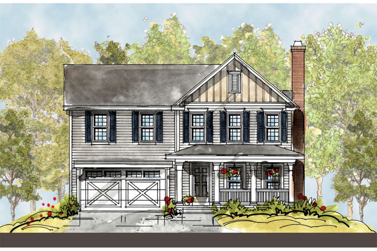 Traditional House Plan #402-01565 Elevation Photo