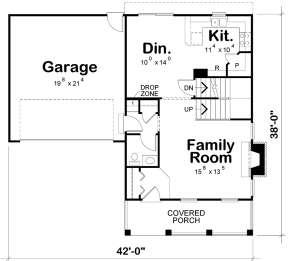 Main Level 1st floor for House Plan #402-01565