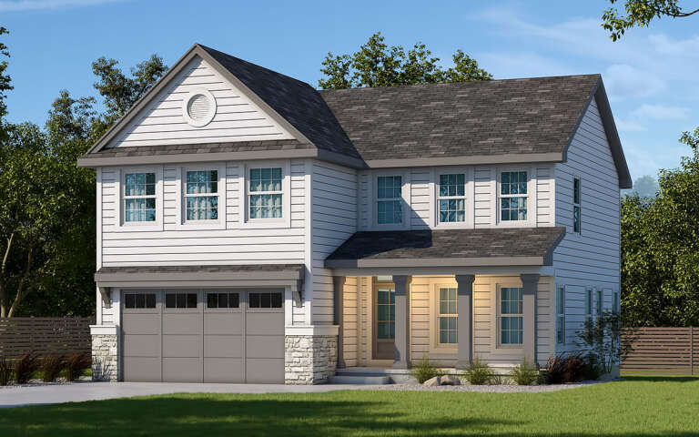 House Plan House Plan #20381 Angled Front Elevation