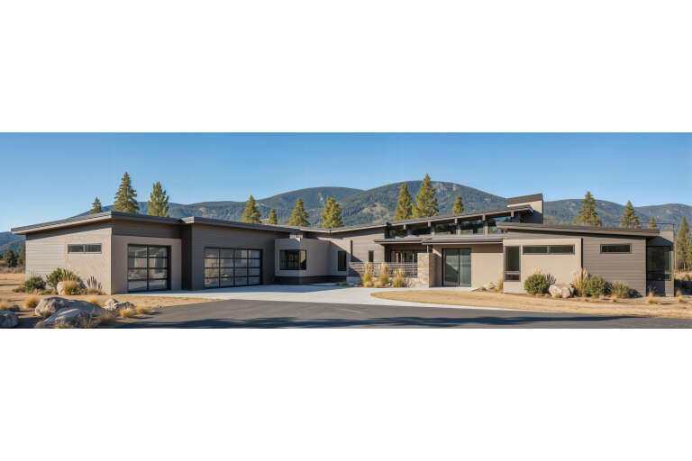 House Plan House Plan #20382 Angled Front Elevation