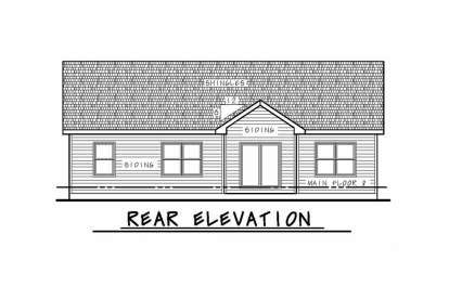 Ranch House Plan #402-01567 Elevation Photo