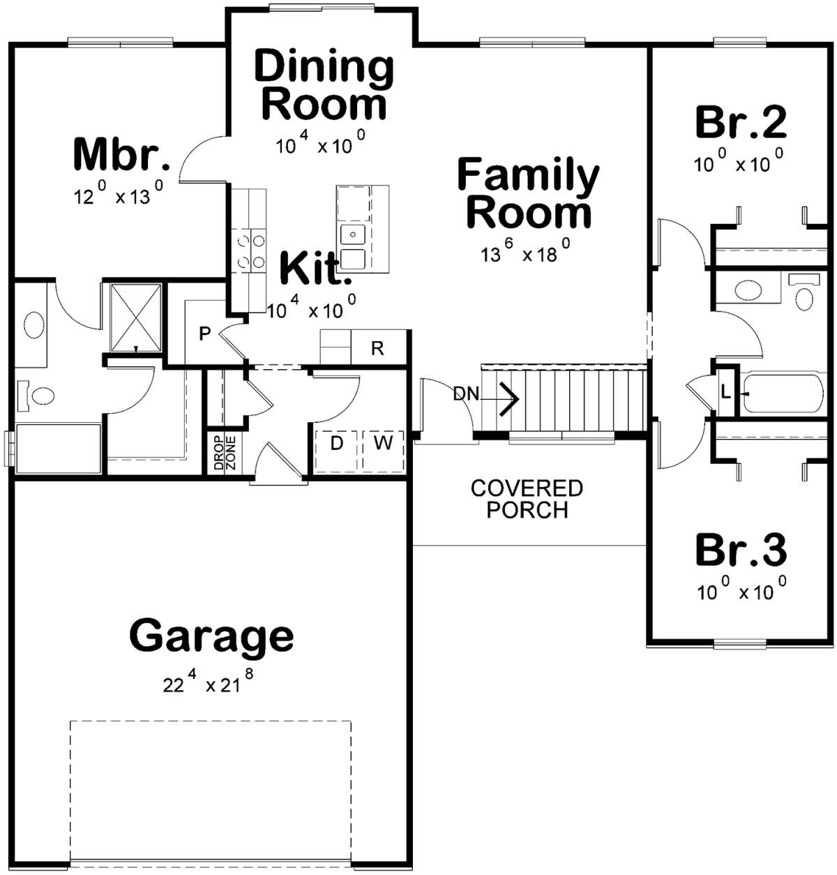 Main Floor for House Plan #402-01567