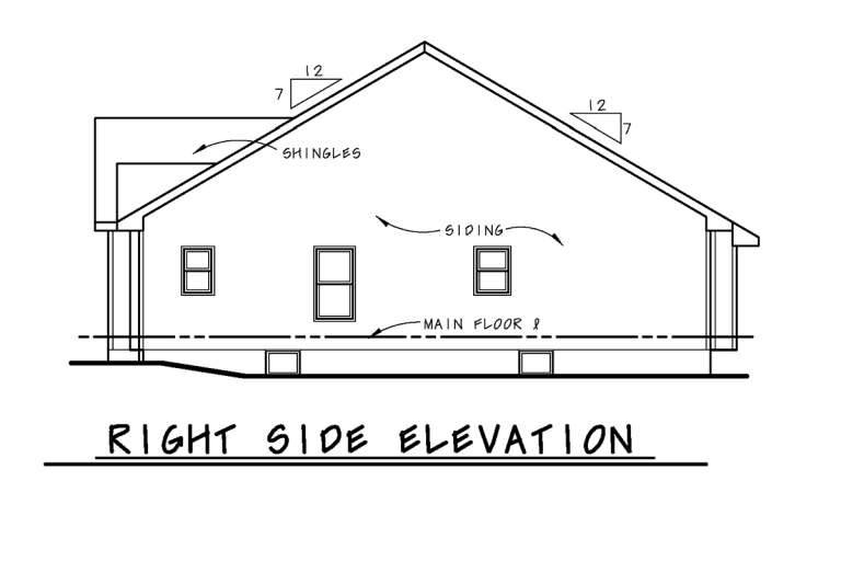 Ranch House Plan #402-01568 Elevation Photo