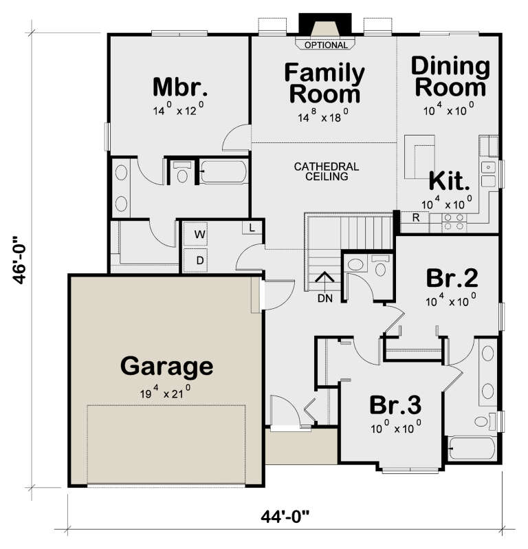 House Plan House Plan #20384 Drawing 1