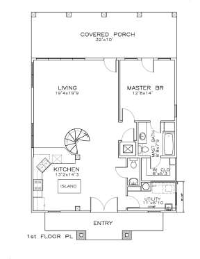 Main Level 1st floor 1 for House Plan #6471-00098