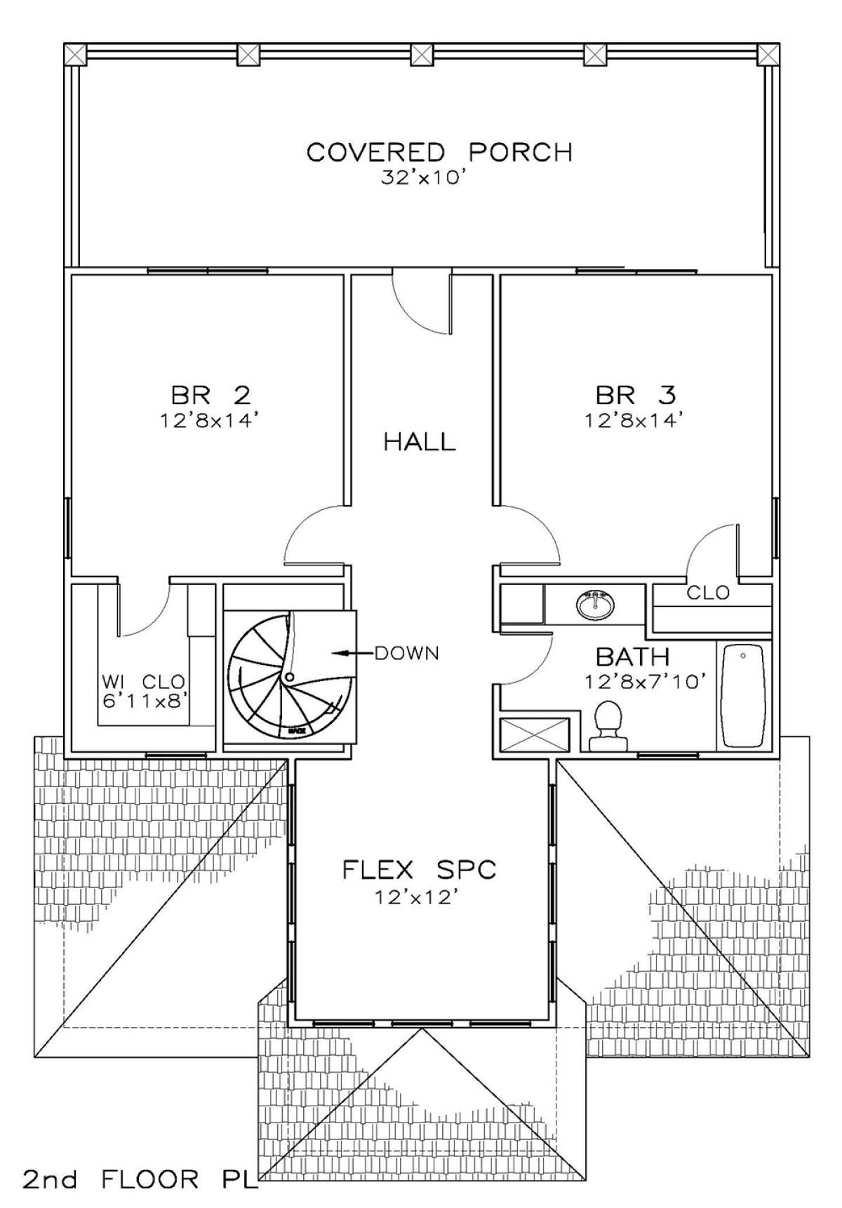 Upper 2nd floor 2 for House Plan #6471-00098