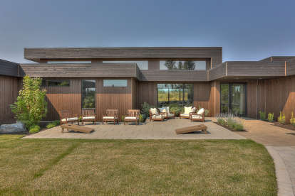 Modern House Plan #5829-00024 Elevation Photo