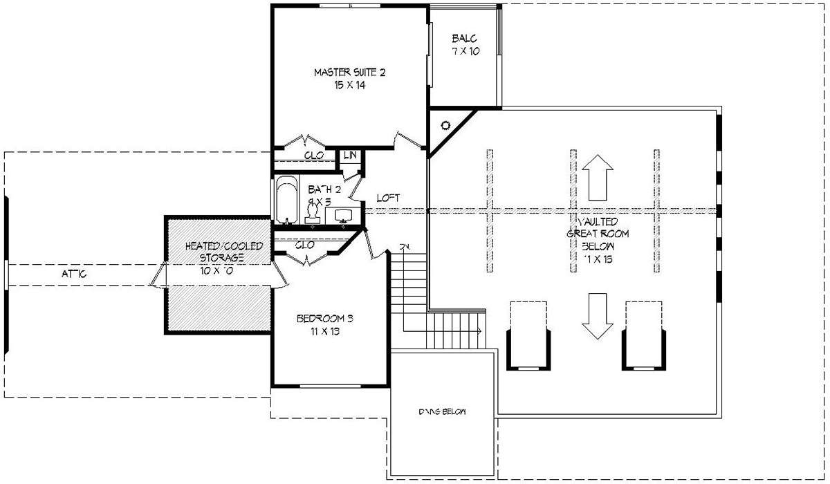 Second Floor for House Plan #940-00115