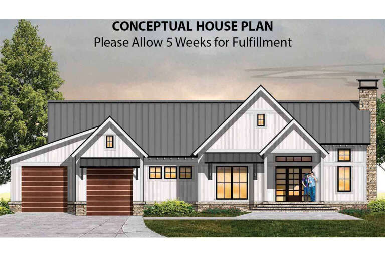 House Plan House Plan #20393 Front Elevation 