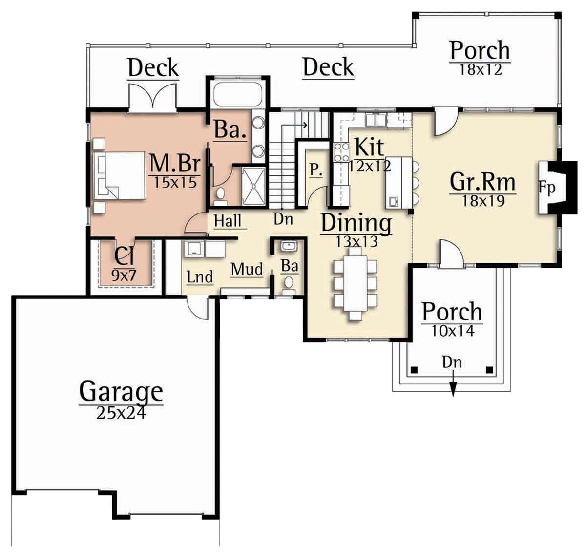 Main Floor for House Plan #8504-00154