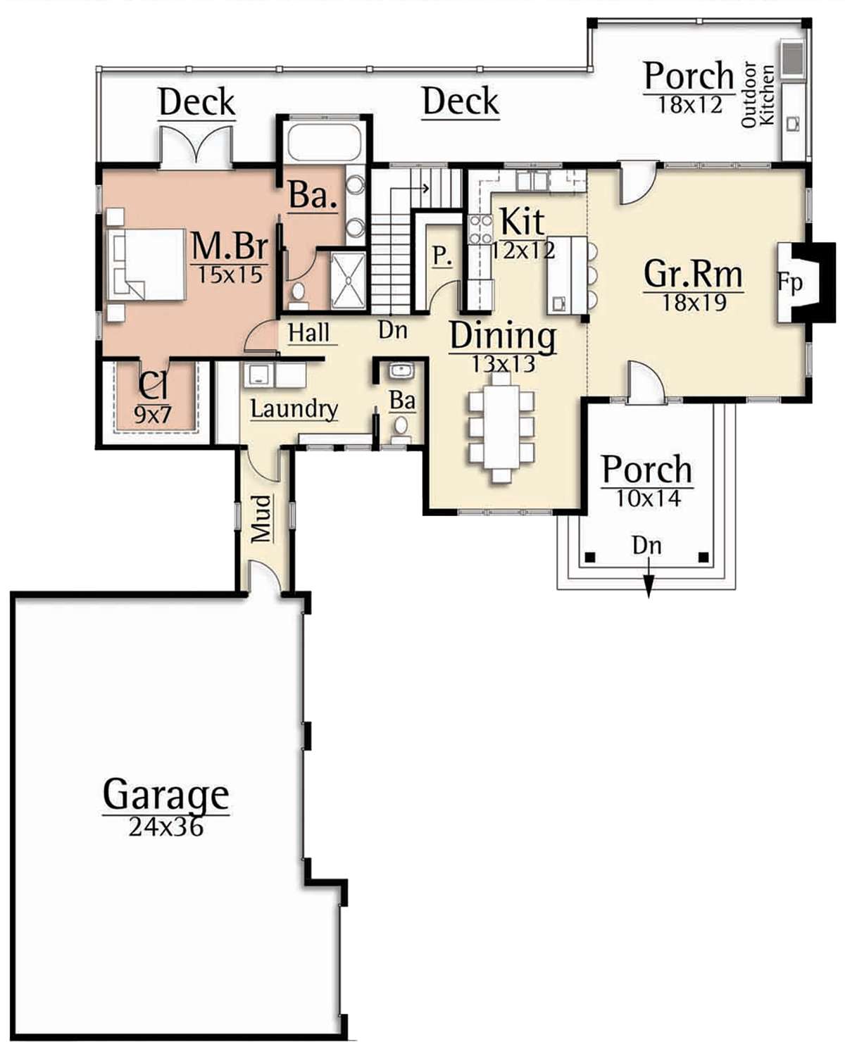 Main Floor for House Plan #8504-00155