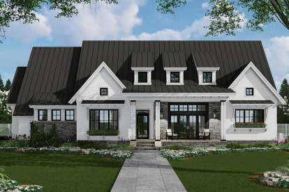 Modern Farmhouse House Plan #098-00305 Elevation Photo