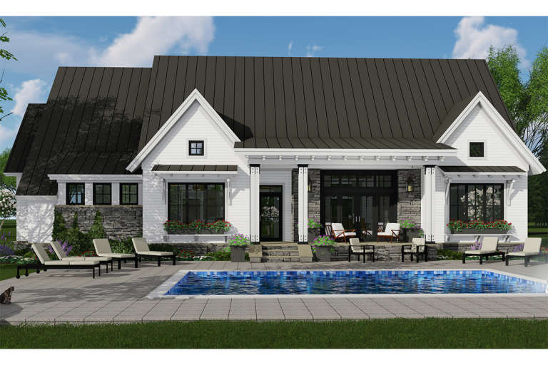 Modern Farmhouse House Plan #098-00306 Elevation Photo