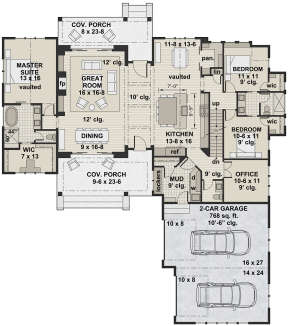 Main Floor for House Plan #098-00306