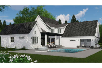 Modern Farmhouse House Plan #098-00307 Elevation Photo