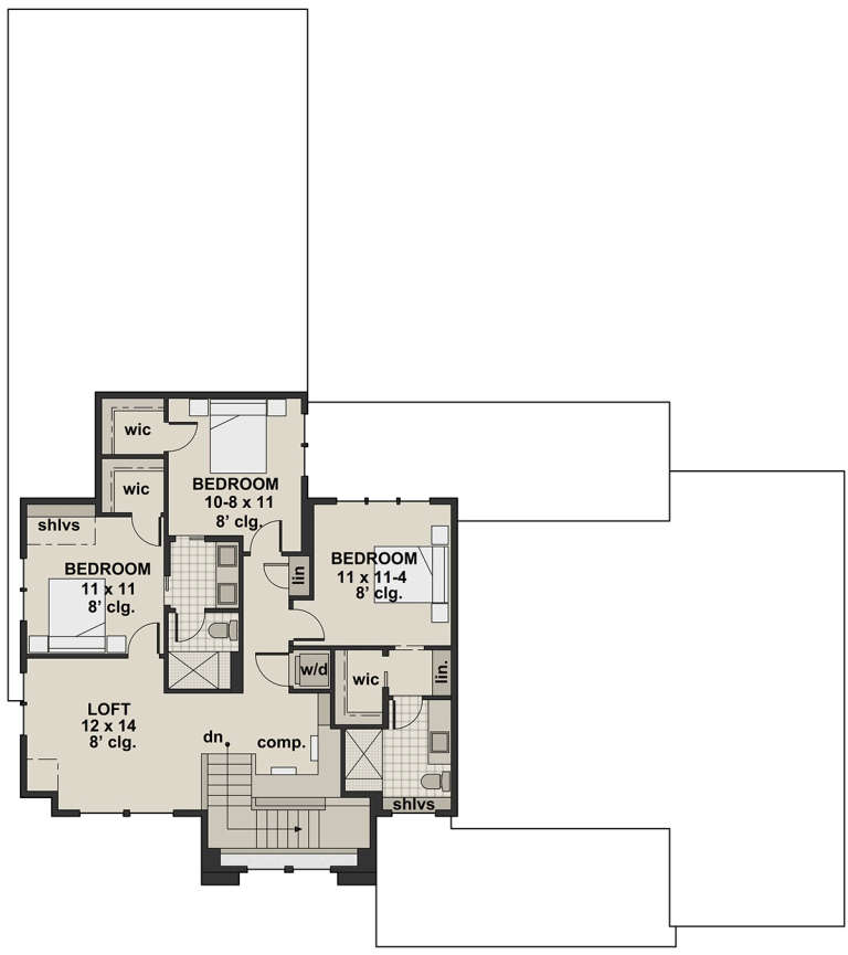 Modern Farmhouse Plan: 3,011 Square Feet, 4 Bedrooms, 3.5 Bathrooms ...