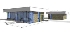 Modern House Plan #028-00043 Elevation Photo