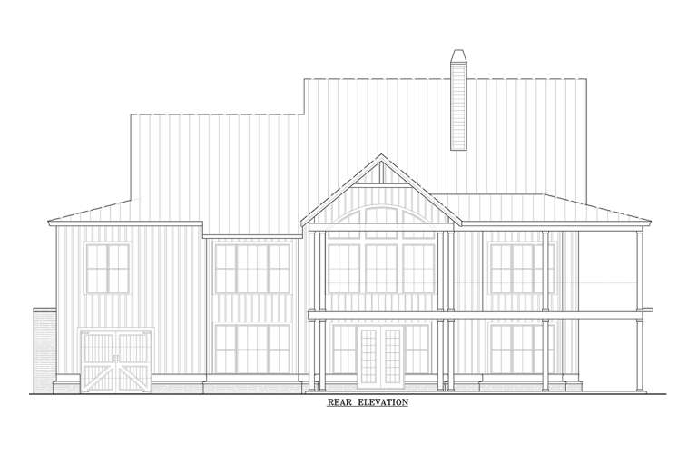 Modern Farmhouse House Plan #699-00109 Elevation Photo