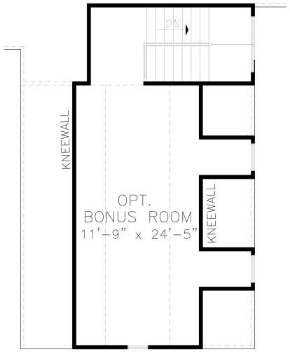 Optional Bonus Room for House Plan #699-00110