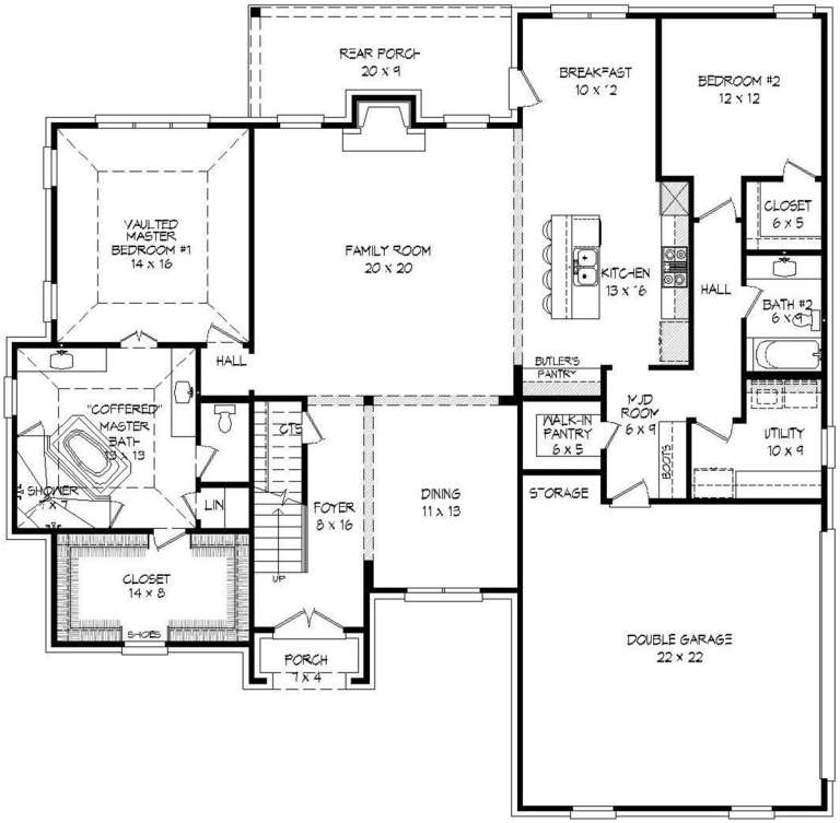 House Plan House Plan #20404 Drawing 1