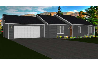 Ranch House Plan #5678-00011 Elevation Photo