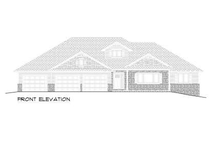 Ranch House Plan #5678-00012 Elevation Photo