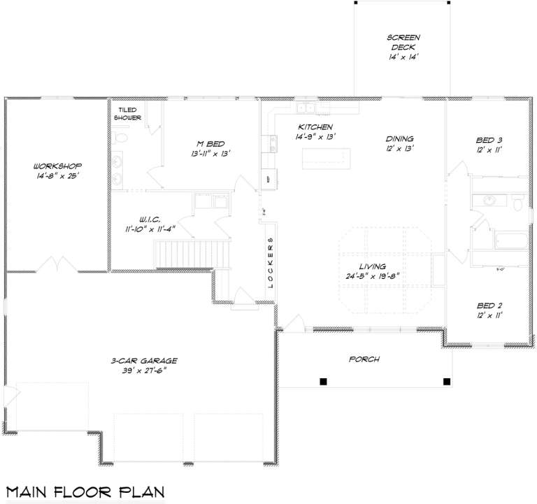 House Plan House Plan #20406 Drawing 1