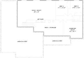 Optional Walkout Basement Plan for House Plan #5678-00012