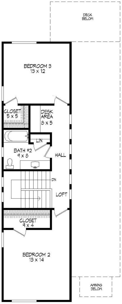 Second Floor for House Plan #940-00118