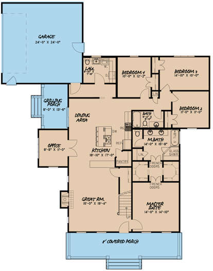 Main Floor for House Plan #8318-00100