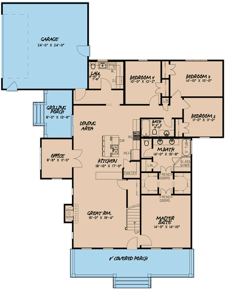 House Plan House Plan #20408 Drawing 1