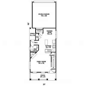 First Floor for House Plan #053-00008