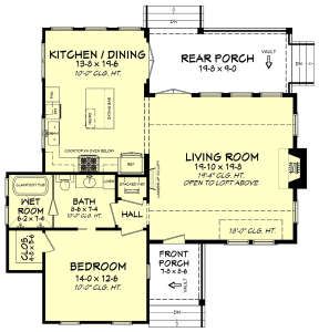 Main Floor for House Plan #041-00181