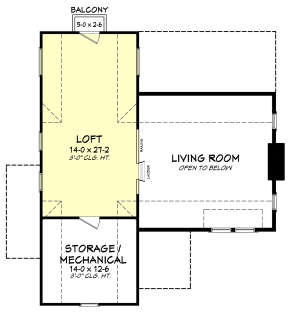 Second Floor for House Plan #041-00181