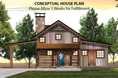 1 Bed, 1 Bath, 1184 Square Foot House Plan - #8504-00157