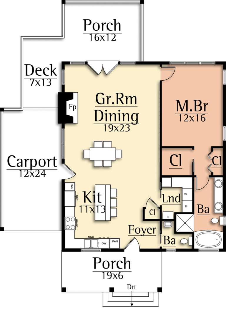 House Plan House Plan #20412 Drawing 1