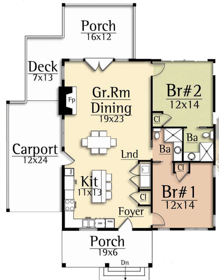 House Plan House Plan #20413 Drawing 1